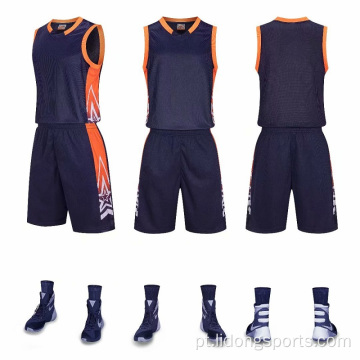 Uniforme de basquete definiu camisa de equipe de basquete personalizada